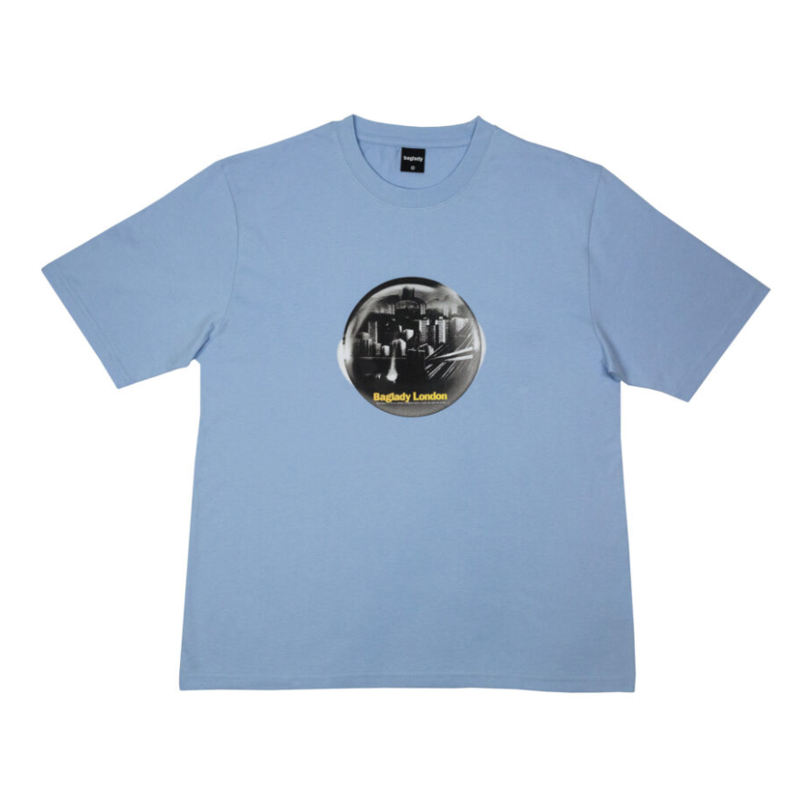 Baglady Survive London T-Shirt - Ice Blue