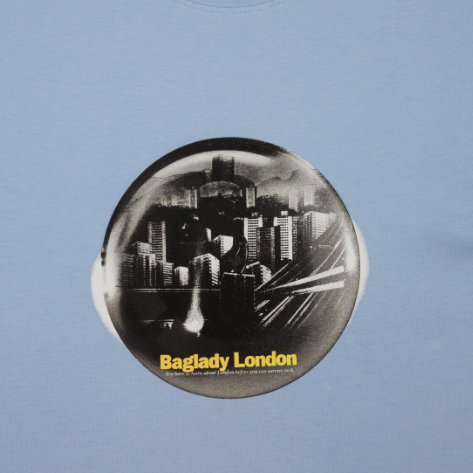 Baglady Survive London T-Shirt - Ice Blue