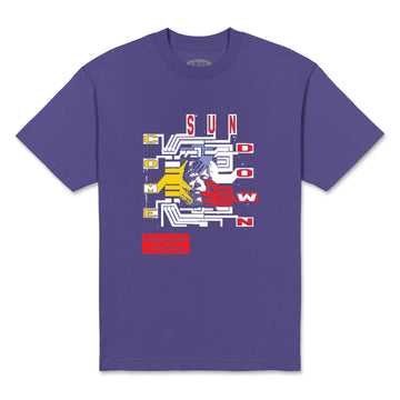 Come Sundown Chip T-Shirt - Purple
