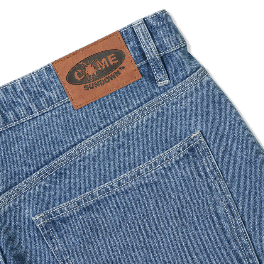 Come Sundown Assiduous Denim Shorts - Washed Blue