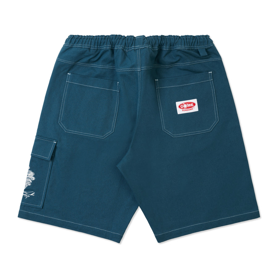Come Sundown Twist Shorts - Slate