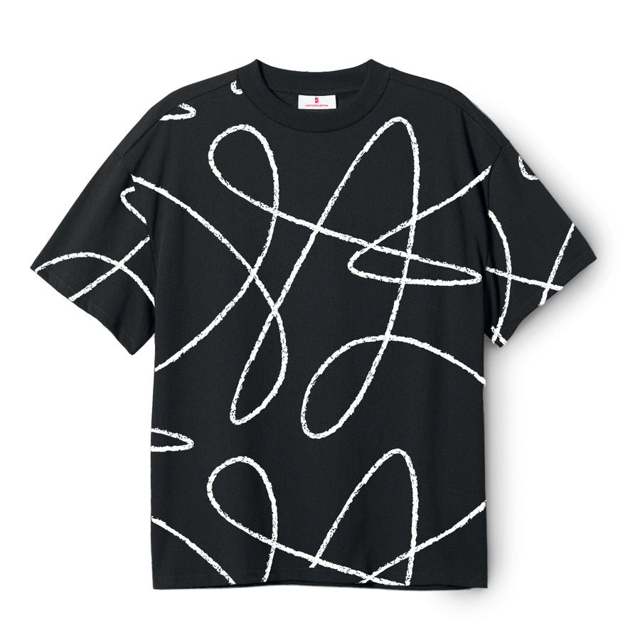 Poetic Collective Doodle T-Shirt - Black