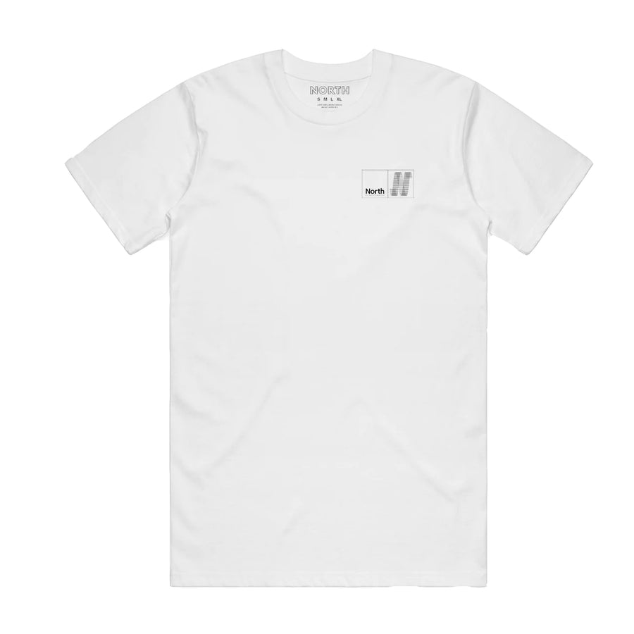 North OG N Logo T-Shirt - White / Black