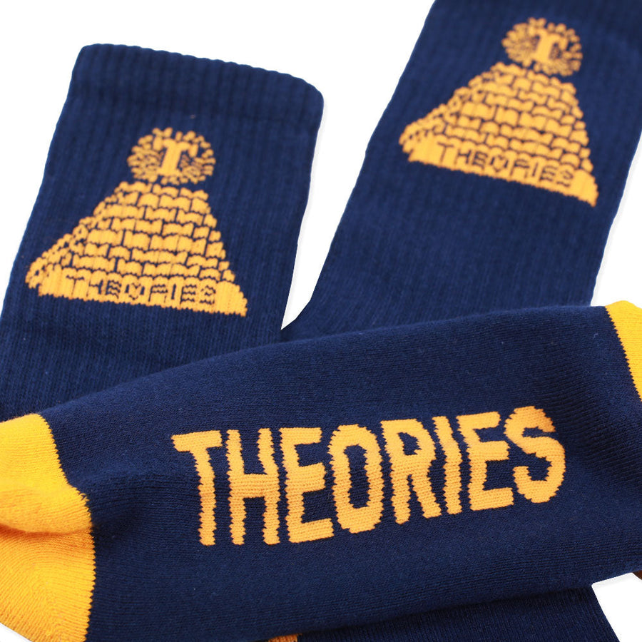 Theories Theoramid Socks - Navy / Gold