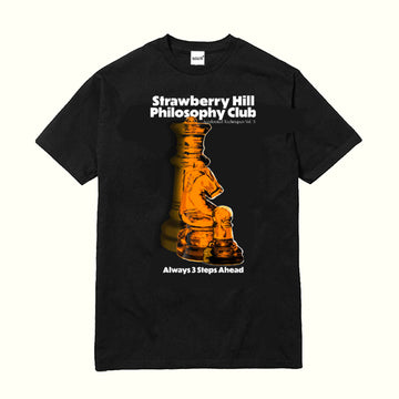 Strawberry Hill Philosophy Club '3 Steps Ahead' T-Shirt - Black