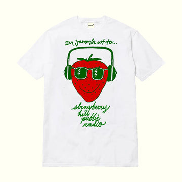 Strawberry Hill Philosophy Club Jammin' Out T-Shirt - White