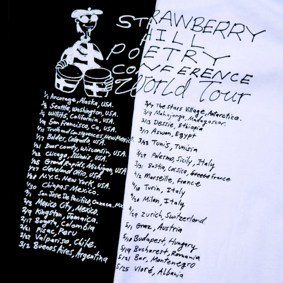Strawberry Hill Philosophy Club Poetry Slam T-Shirt - White
