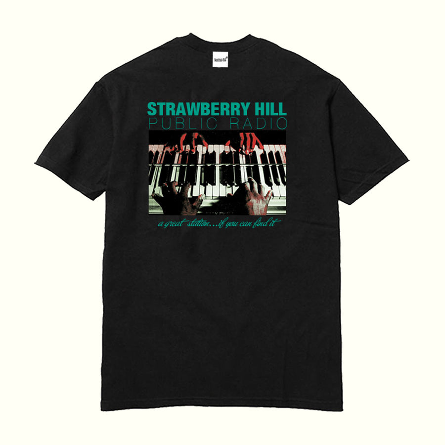 Strawberry Hill Philosophy Club 'Public Radio' T-Shirt - Black