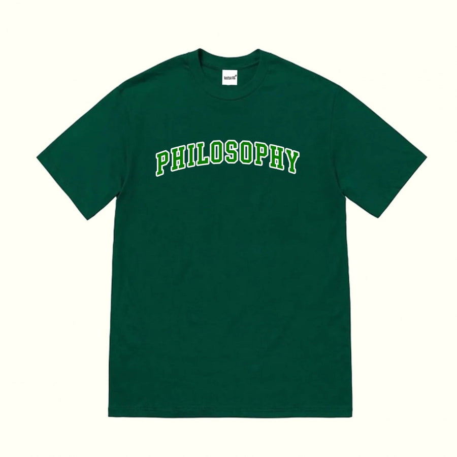 Strawberry Hill Philosophy Club 'Philosophy' T-Shirt - Ivy Green
