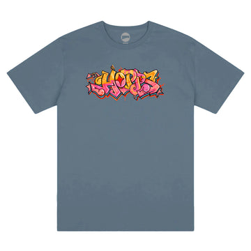 Hopps Crew Graff T-Shirt - Slate