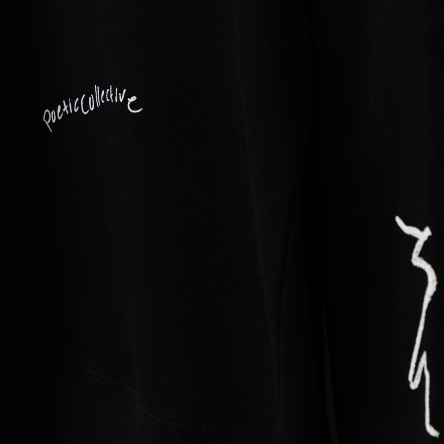 Poetic Collective Scribble Crewneck Sweatshirt - Black
