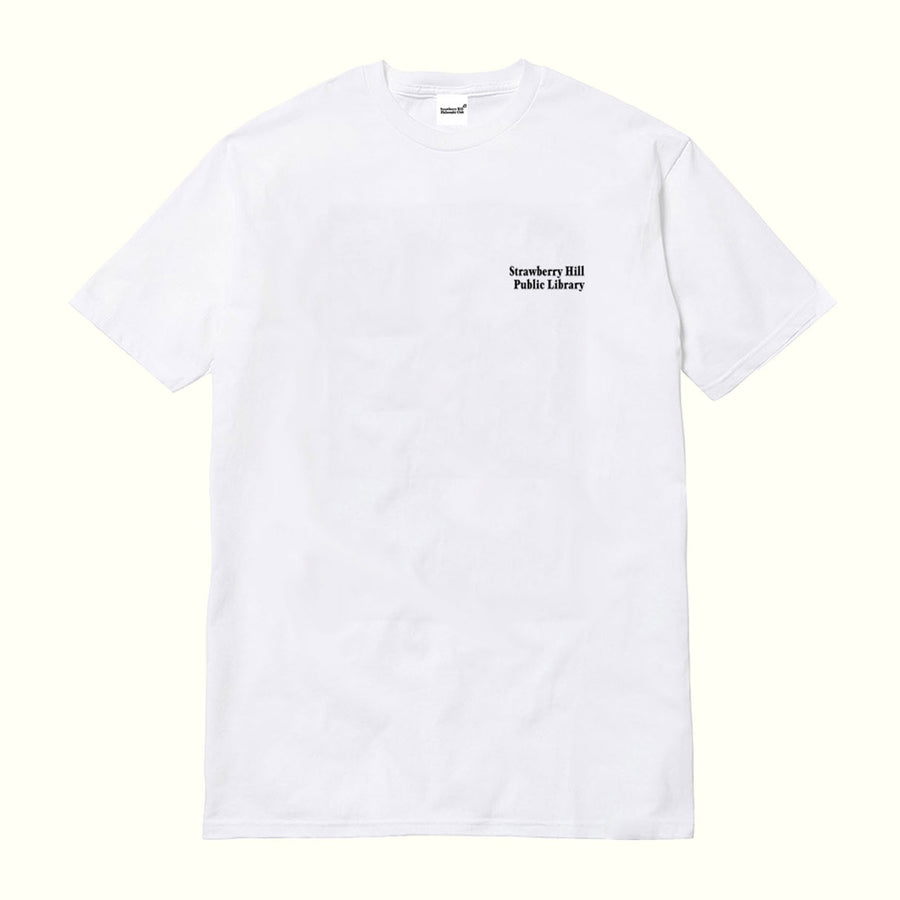 Strawberry Hill Philosophy Club Library T-Shirt - White